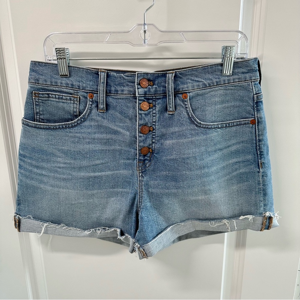 Women’s Madewell Denim Shorts “The Perfect Vintage Short” Indigo Wash Size 29 - Picture 2 of 6